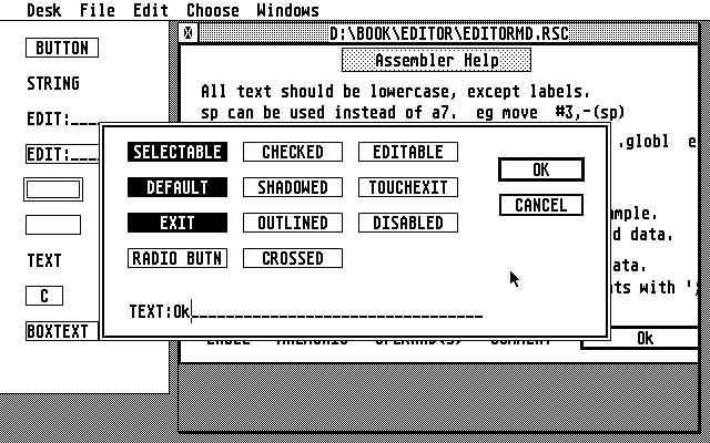 MKRSC - a Resource Construction Program atari screenshot